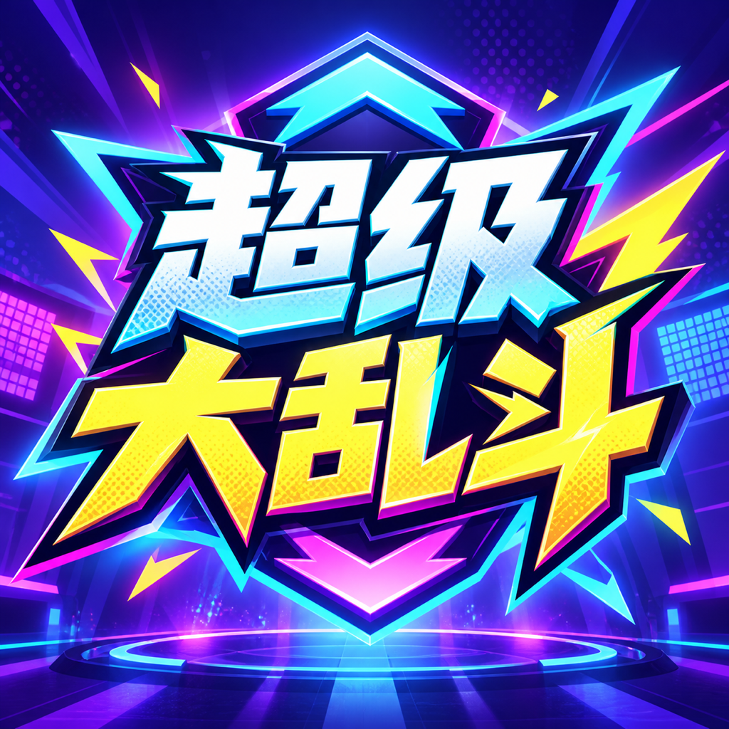 超级大乱斗闪电风标志